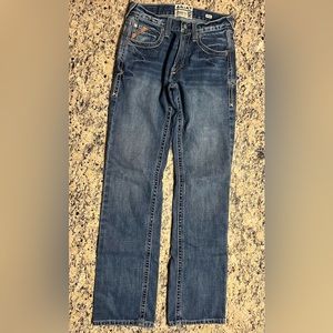 Ariat, mens M5 slim boundary stackable, straight leg, jean color gulch 29/36